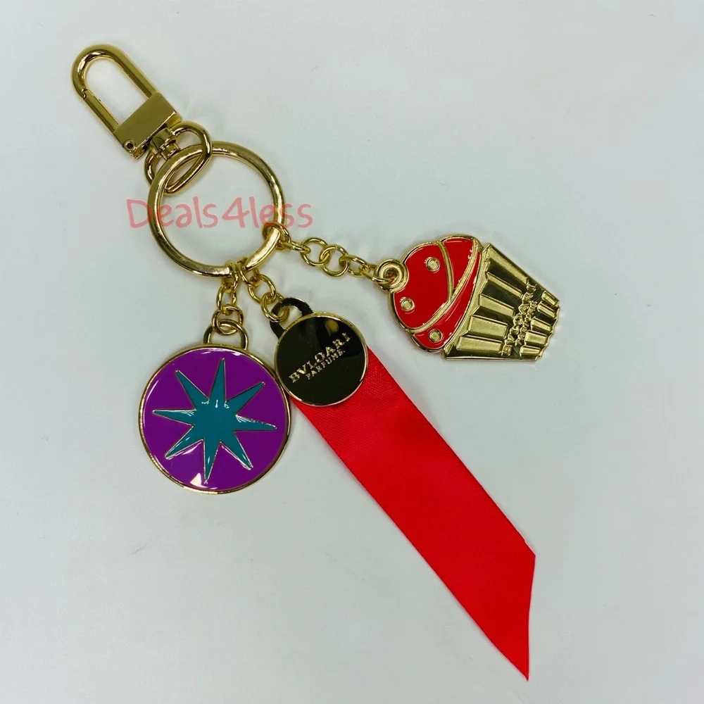 Bvlgari Keychain Key Ring Charms Accessories NEW